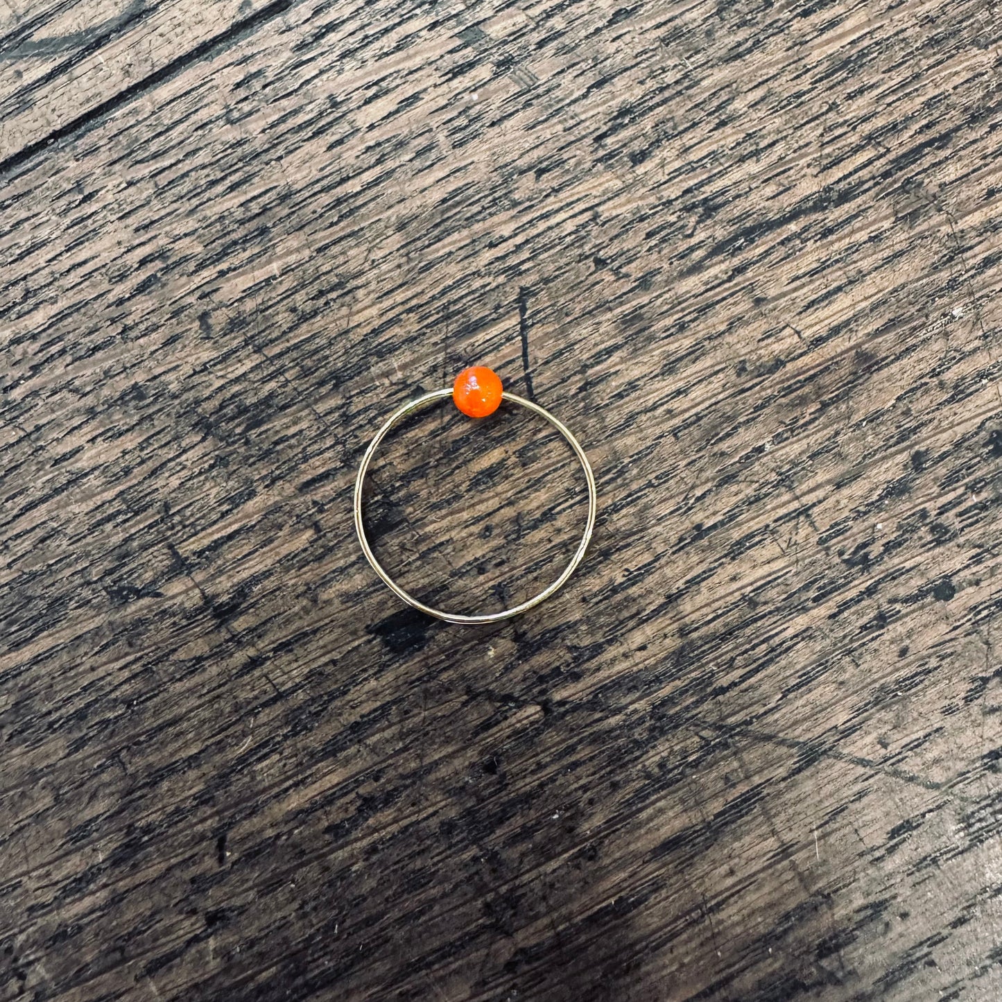 anello LUCCIOLA di corallo