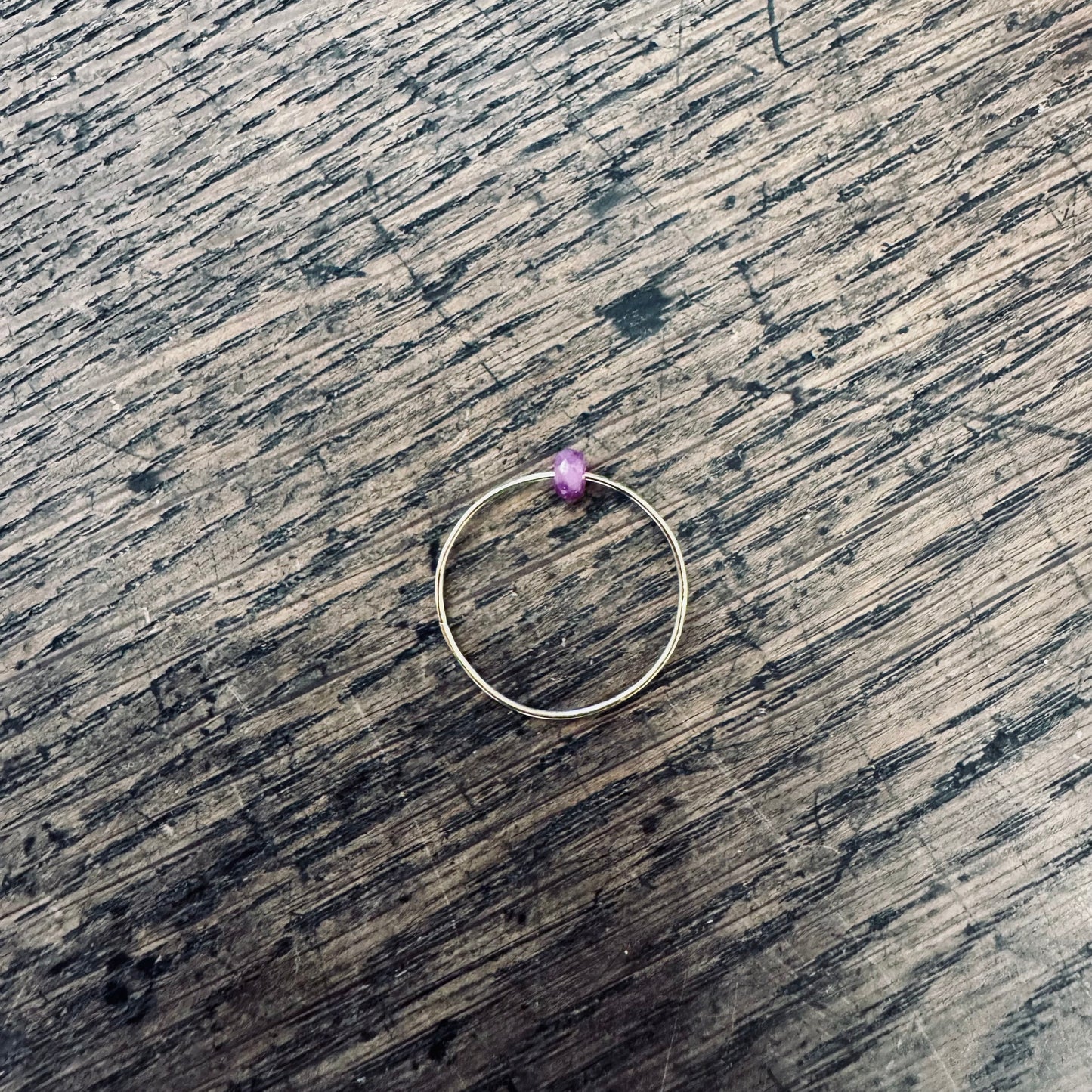 anello LUCCIOLA di rubino