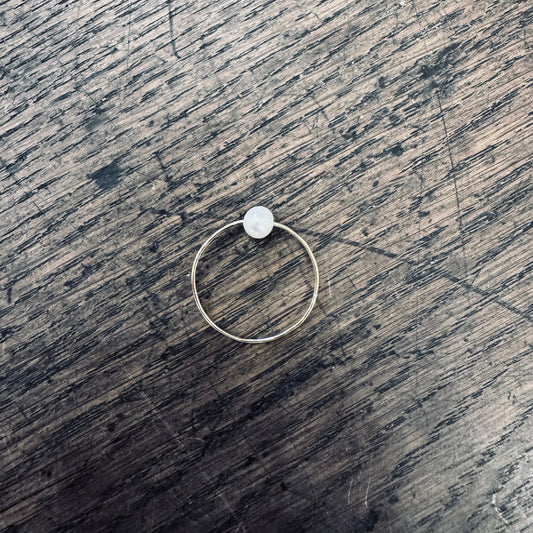 anello LUCCIOLA di perla