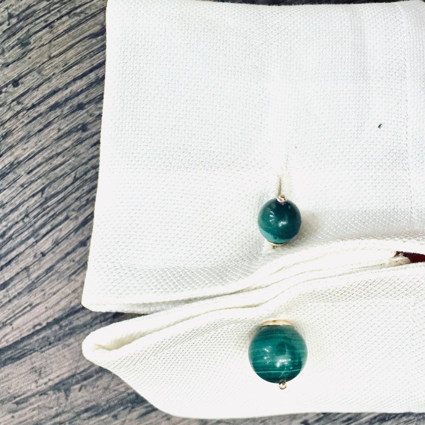 GEMELLI DIVERSI in Oro e Malachite
